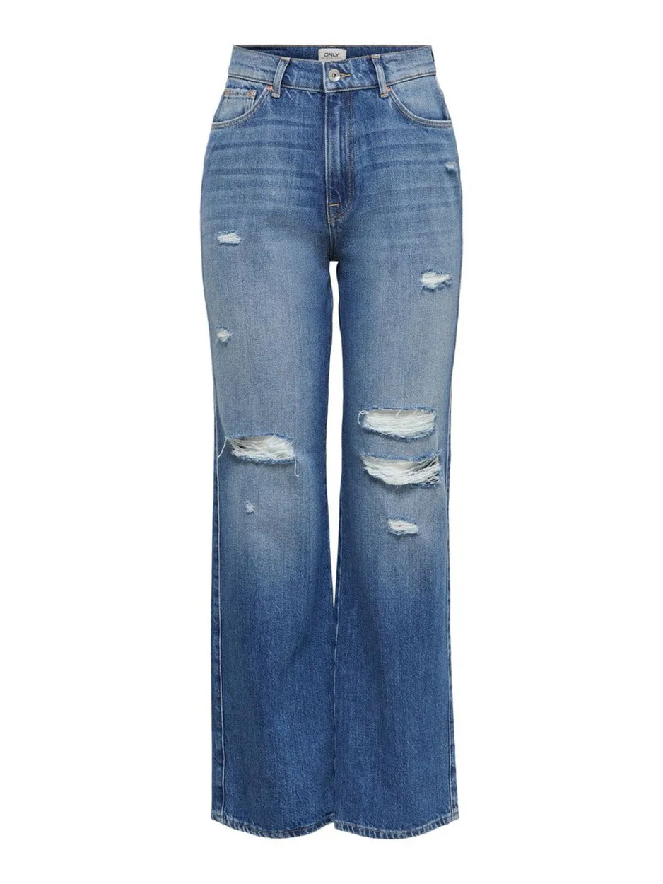 Onlmiloh Life Ex Hw Wide - Blue Denim