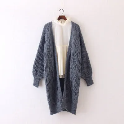 Oversized Sweater New Women Long Cardigans Autumn Winter