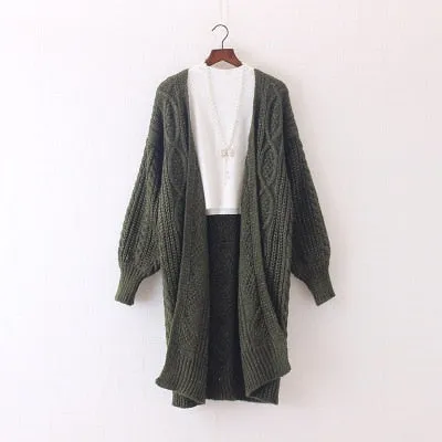 Oversized Sweater New Women Long Cardigans Autumn Winter