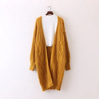 Oversized Sweater New Women Long Cardigans Autumn Winter
