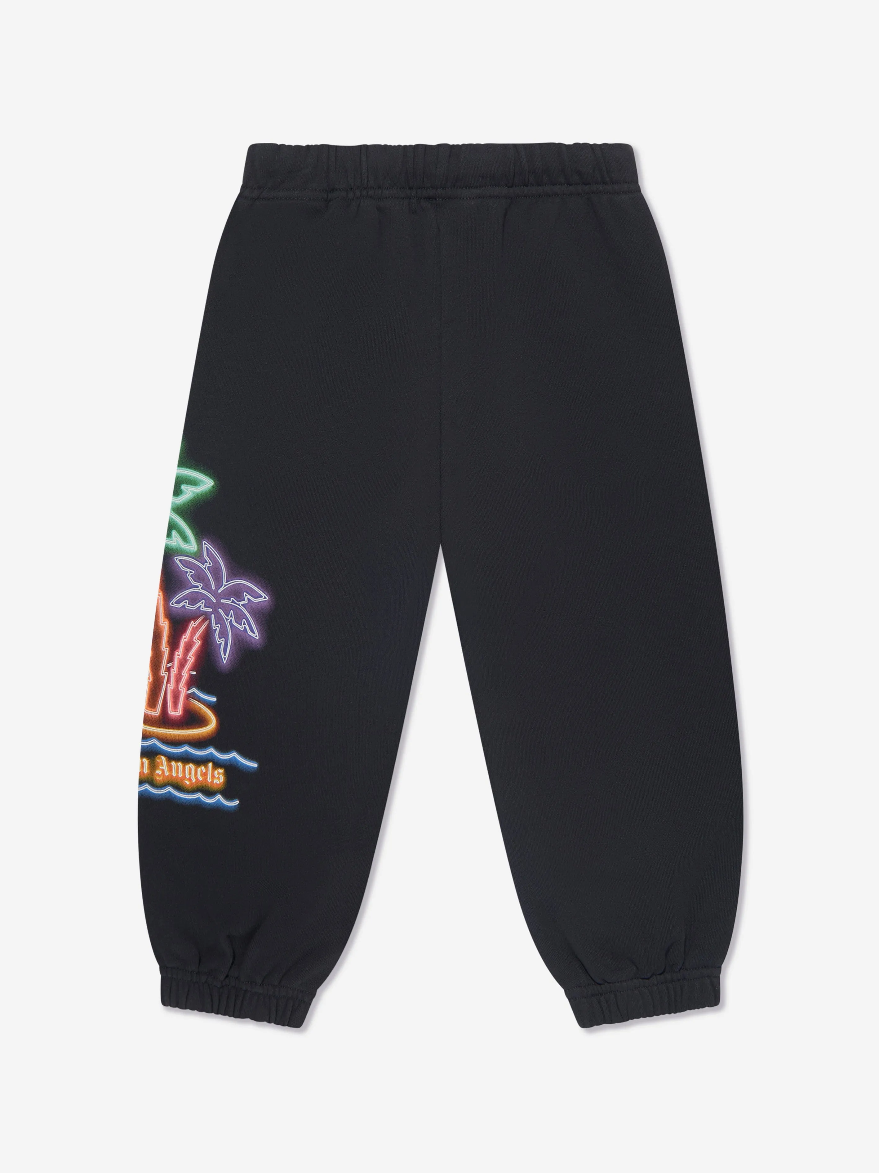 Palm Angels Boys Neon Palms Joggers in Black