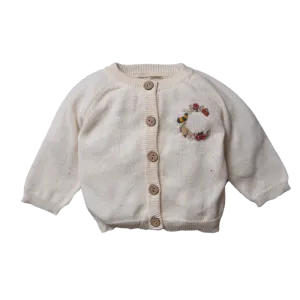 Personalized cardigan - Cream white