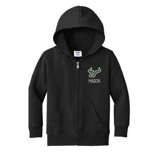 Personalized South Florida Bulls Toddler Full-Zip Sweatshirt