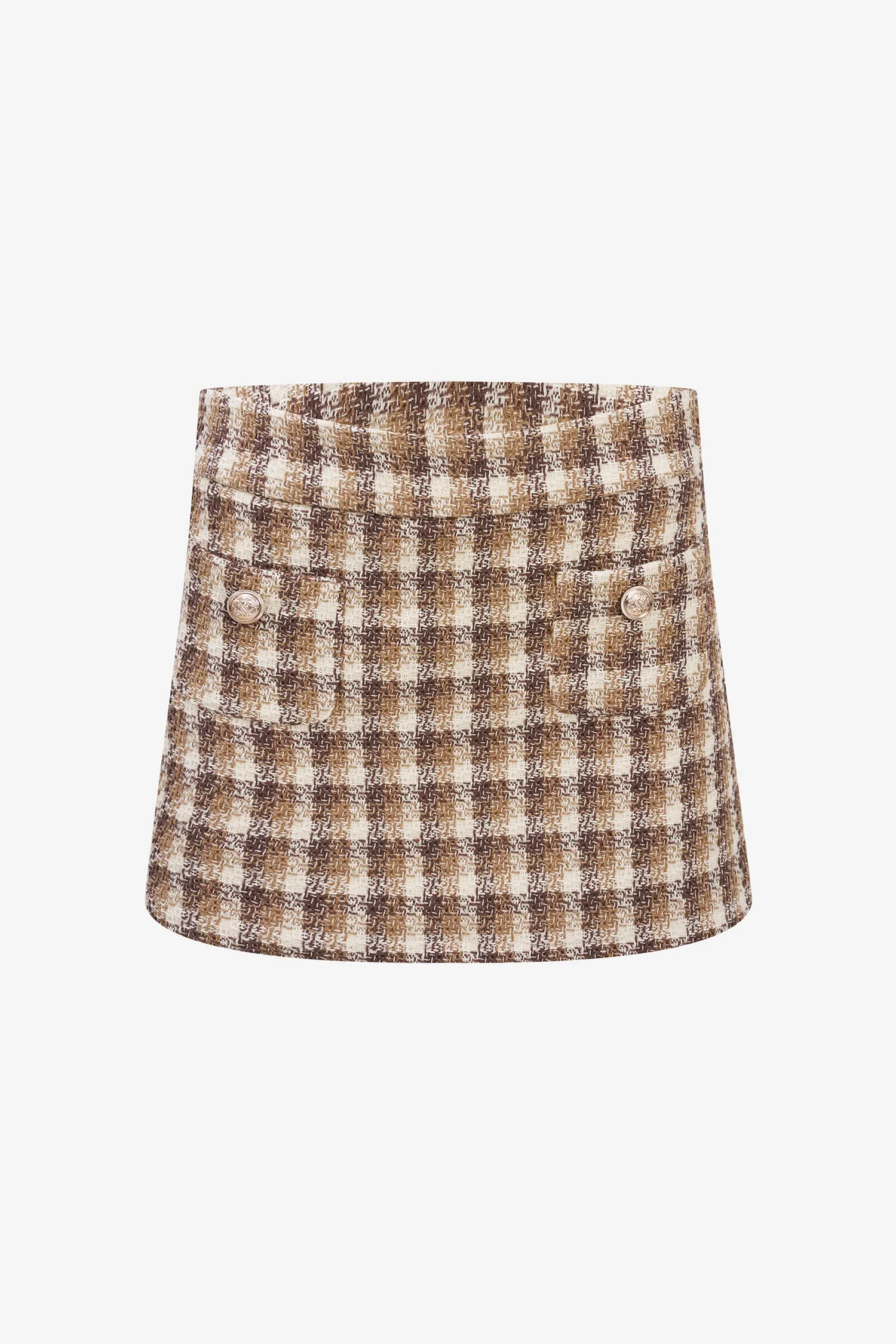 Plaid Tweed Skirt | Ema&Carla