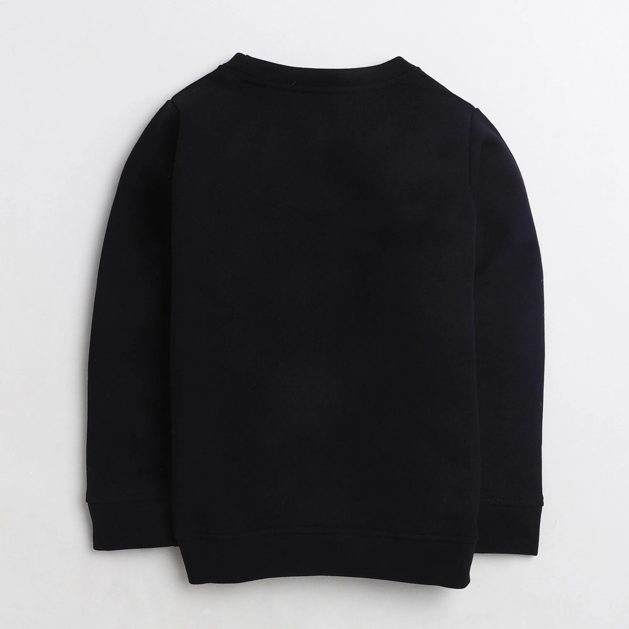 Polka Tots Full Sleeve Sweatshirt Little Champ - Black