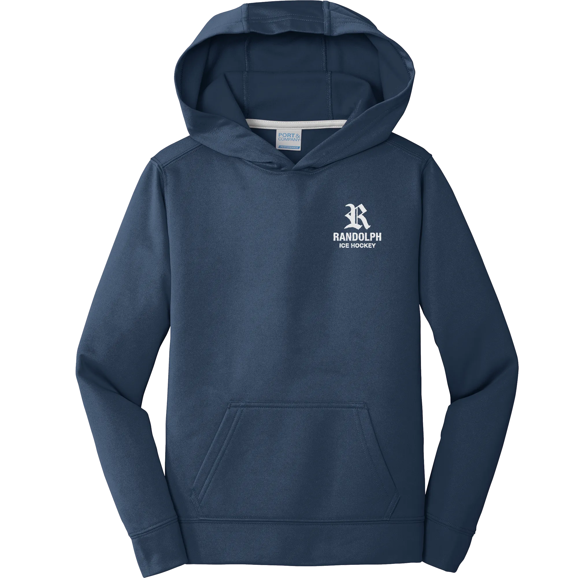 Randolph Hockey Youth Performance Fleece Pullover Hooded Sweatshirt