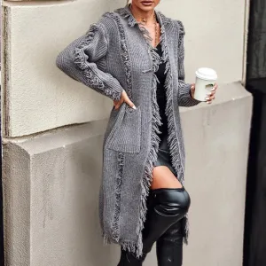 Raquela - Trendy Knitted Long Cardigan
