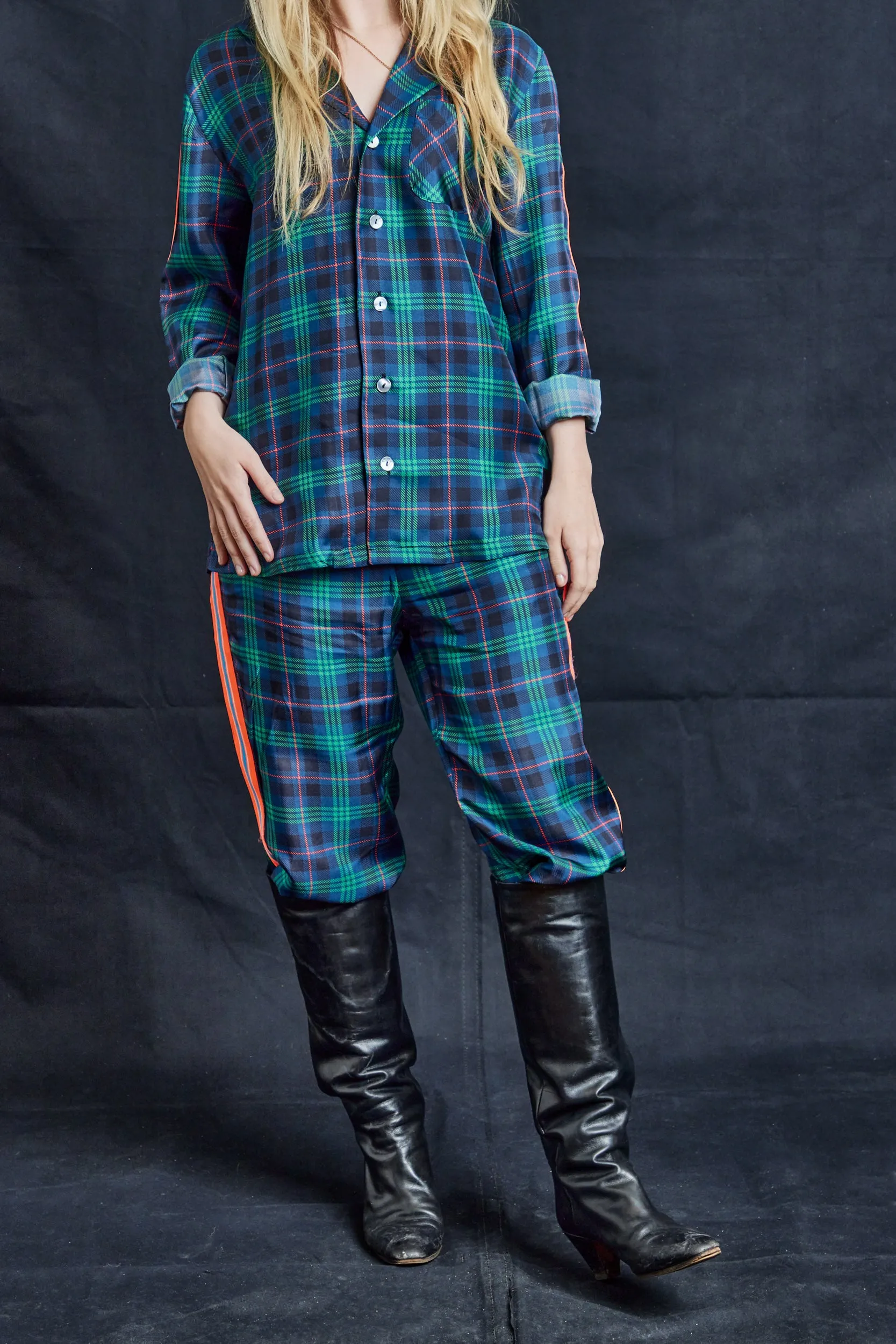 Sexual Healing Navy Silk Shirt