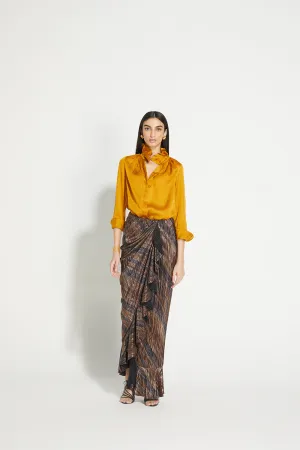 Silk Ruffle Shirt