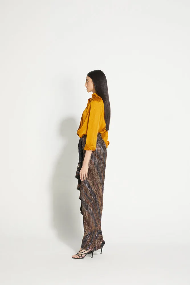 Silk Ruffle Shirt