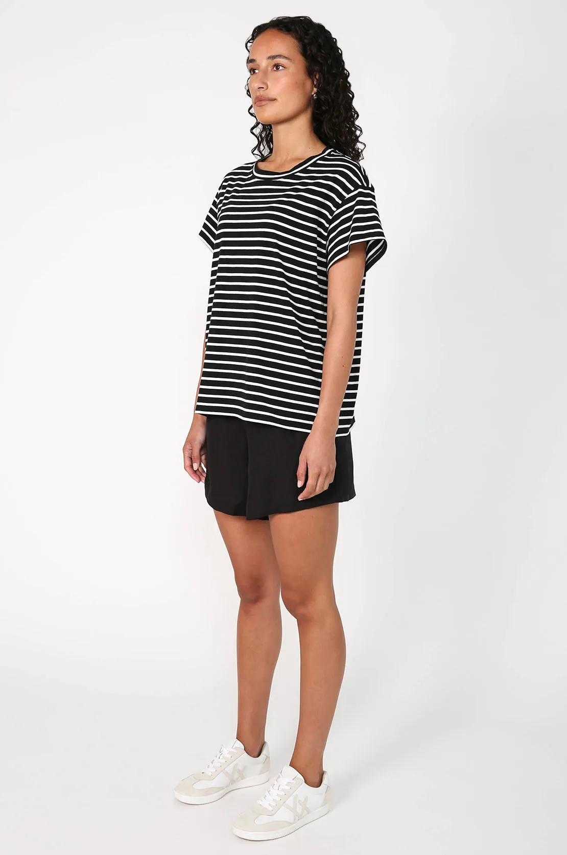 standard tee / black|white stripe