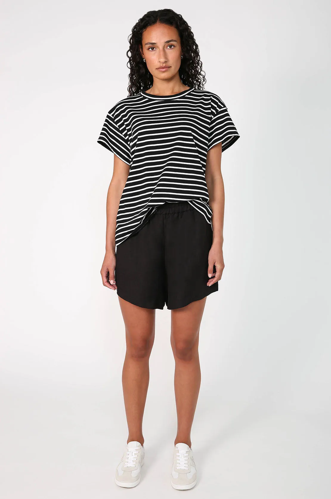standard tee / black|white stripe
