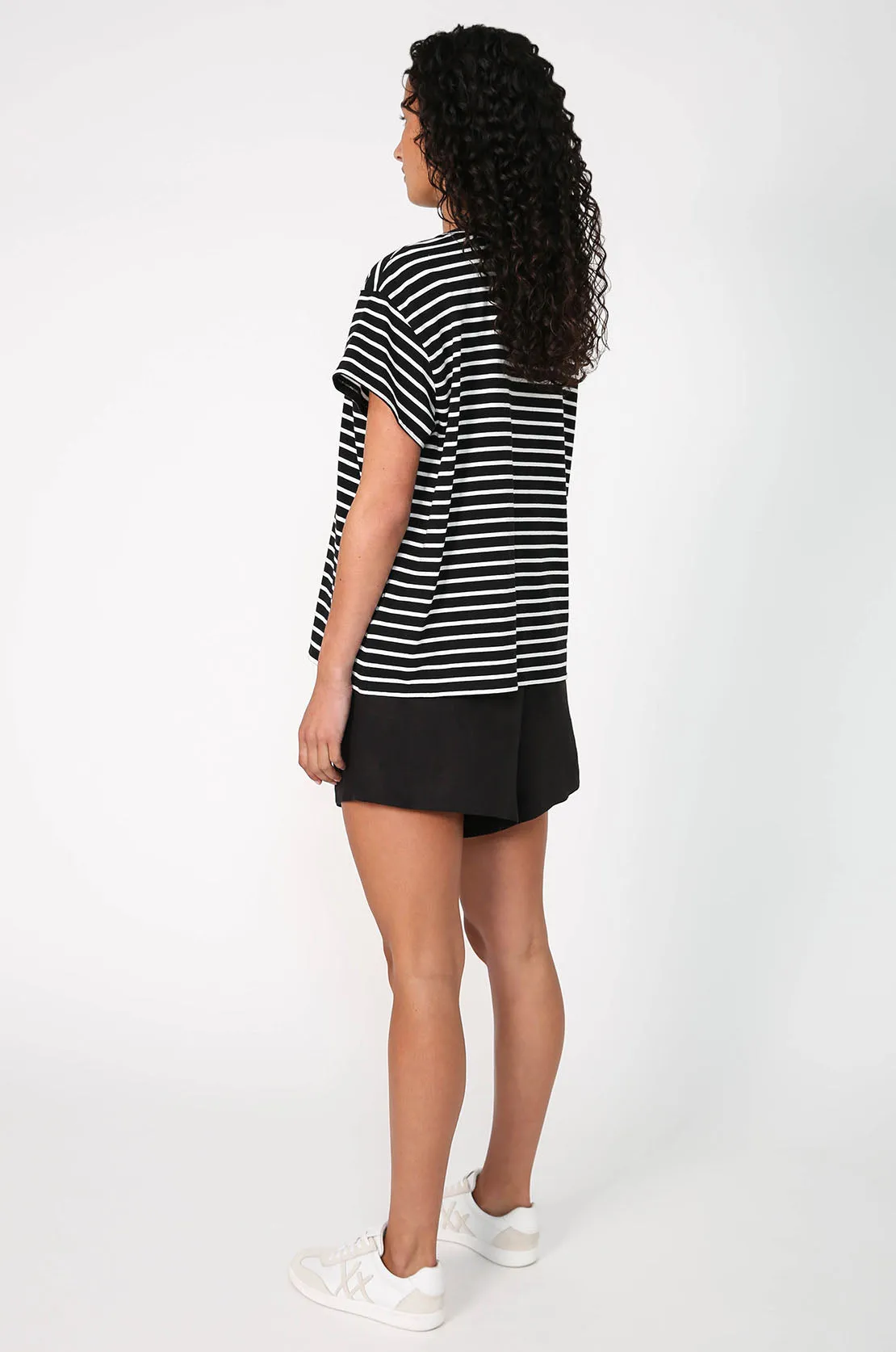 standard tee / black|white stripe