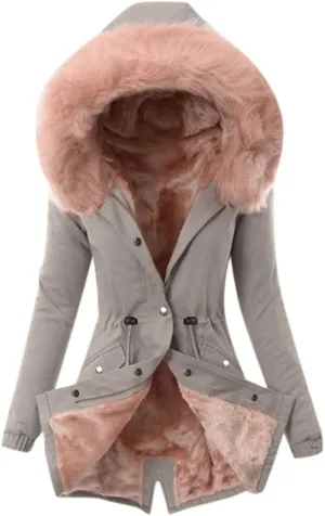 Winter Jackets for Women Hoodies for Women Women Casual Trendy Button Long Sleeve Loose Comfy Pockets Fuzzy Jacket Coats