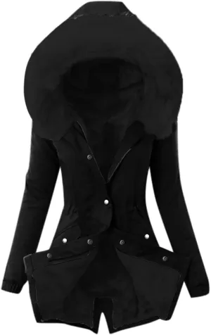 Winter Jackets for Women Hoodies for Women Women Casual Trendy Button Long Sleeve Loose Comfy Pockets Fuzzy Jacket Coats